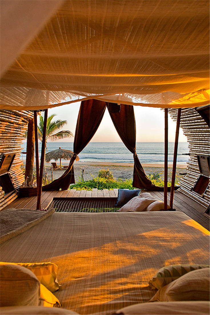 墨西哥普拉亚维瓦可持续精品酒店树屋套房